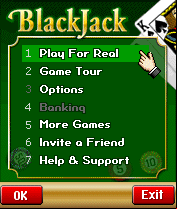 Mobile casino blackjack game